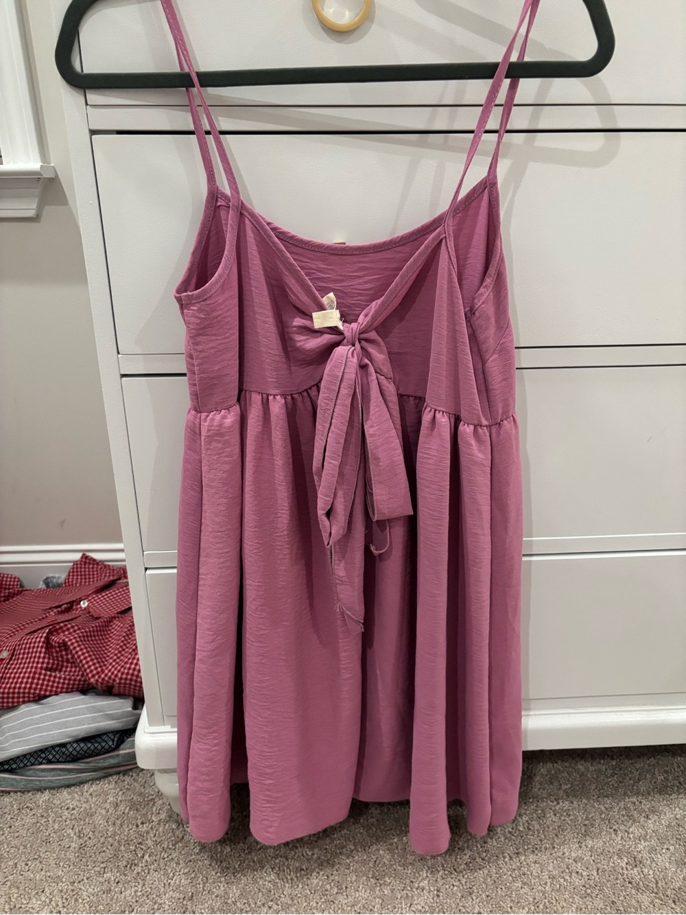See You Monday Mauve Pink Tie-Front Mini Dress